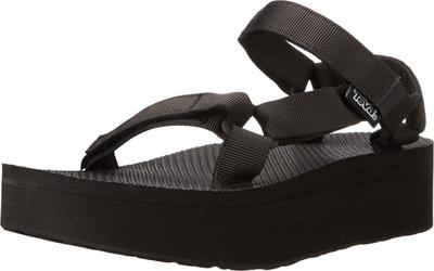 Teva FLATFORM UNIVERSAL Sandals for Cm B Women, Black, 25.0