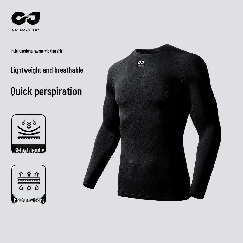 

Men s Long Sleeve Sweat-Wicking Cycling Undershirt for Autumn and Winter M
