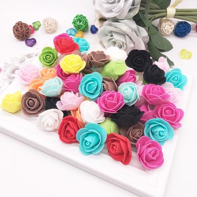 Flower Head Christmas Bear Party Supplies Artificial Flowers Foam Rose Flower Wedding Decoration