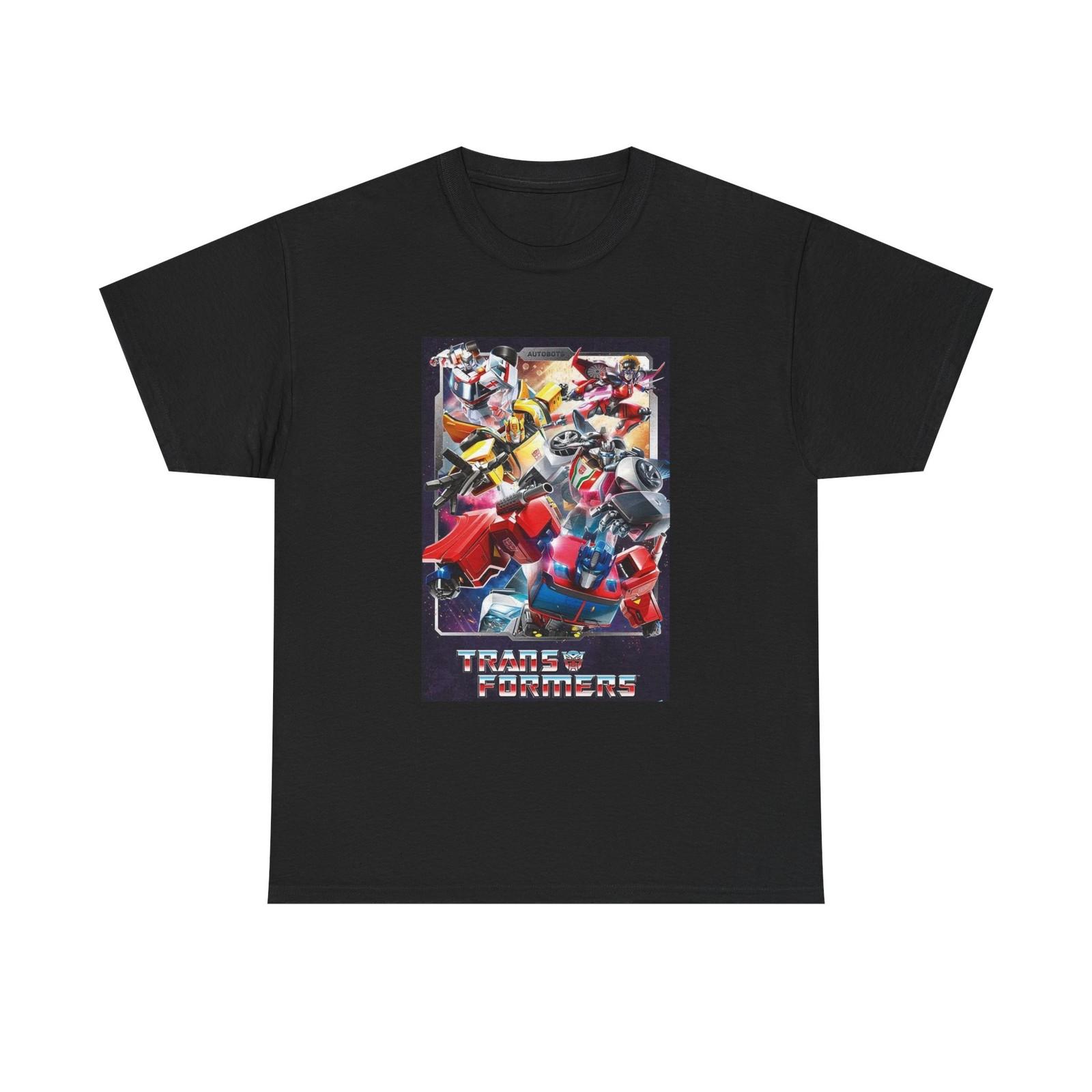 Transformers T shirt Retro Movie Poster Toys Vintage Unisex Heavy Cotton Tee L