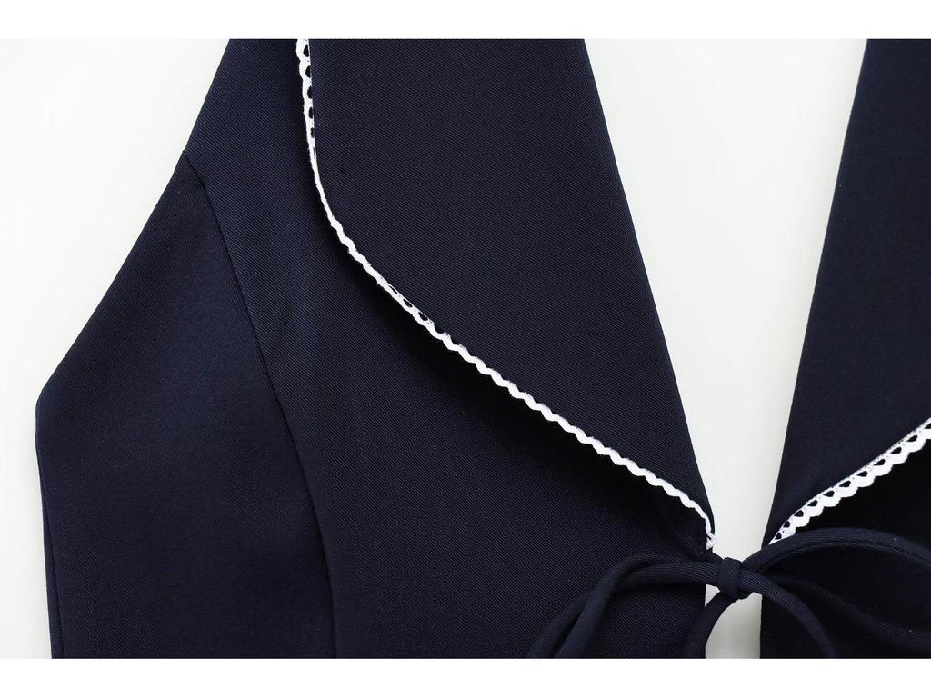 2025 Spring Women's Backless V-Neck Bow Halter Top Camisole