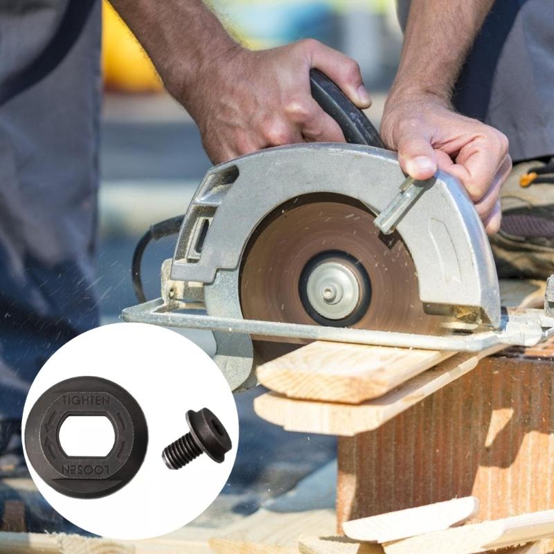High Performances Circularsaw Blade Clamping Bolt and Outer Clamp Flange Washer Set Replacement Part For Secure Locking