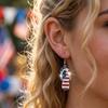 Fashion And Creative Independence Day Earrings