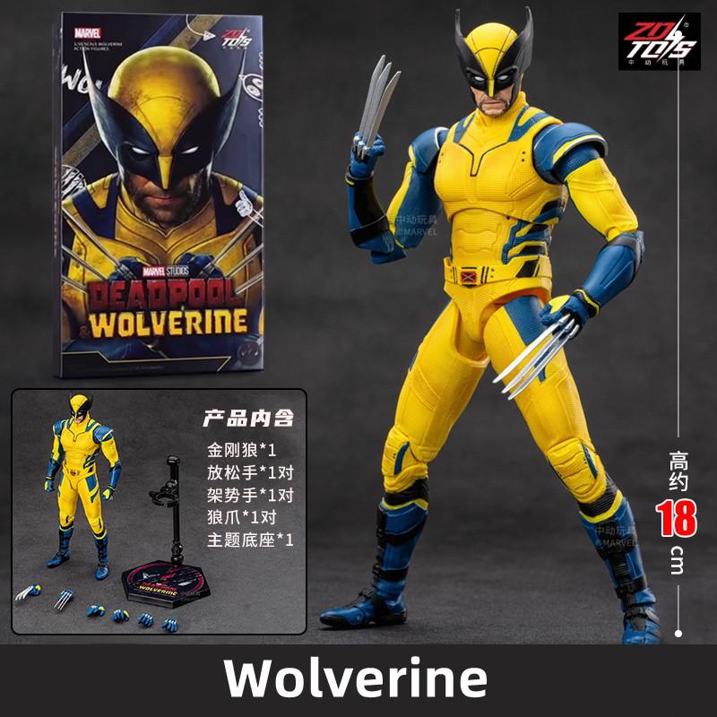 ZD Toys film 1:10 Deadpool & Wolverine Action figures Deadpool Boxed Wolverine Collection Adult Action Figures Kids Toy 18cm