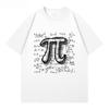 2026 New Fashion Fun Math Pi Pi Student Casual Loose Pattern Short Sleeve TShirts for Men and Women Plus Size Crew Neck Tops