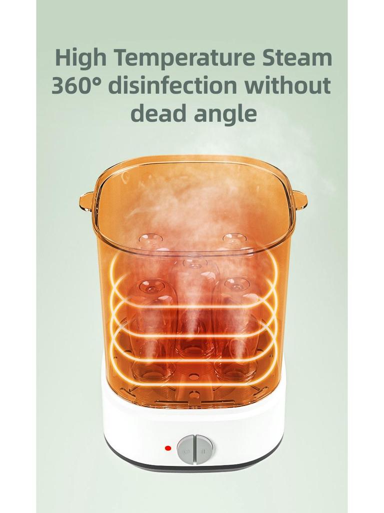 Whale Love Large-Capacity Baby Bottle & Nipple Steam Sterilizer