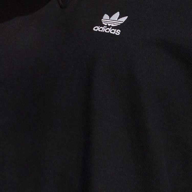 Adidas Originals Floralspitzen-Print Sport-Hoodie Damen Hoodies Schwarz H59031