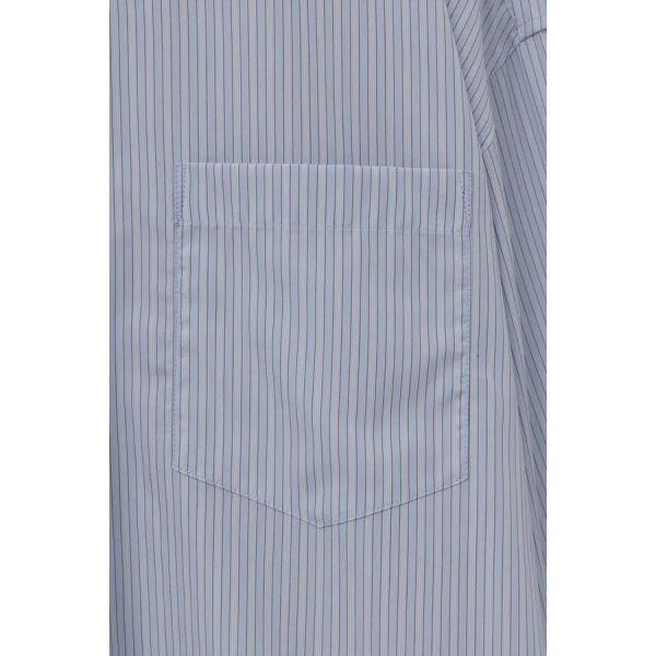 [wooyoungmi] Blue Stripe Cotton Shirt W263SH04826L