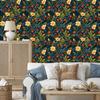 Ladybugs Wallpaper Navy Blue and Turquoise for Living Room and Bedroom 50x1000