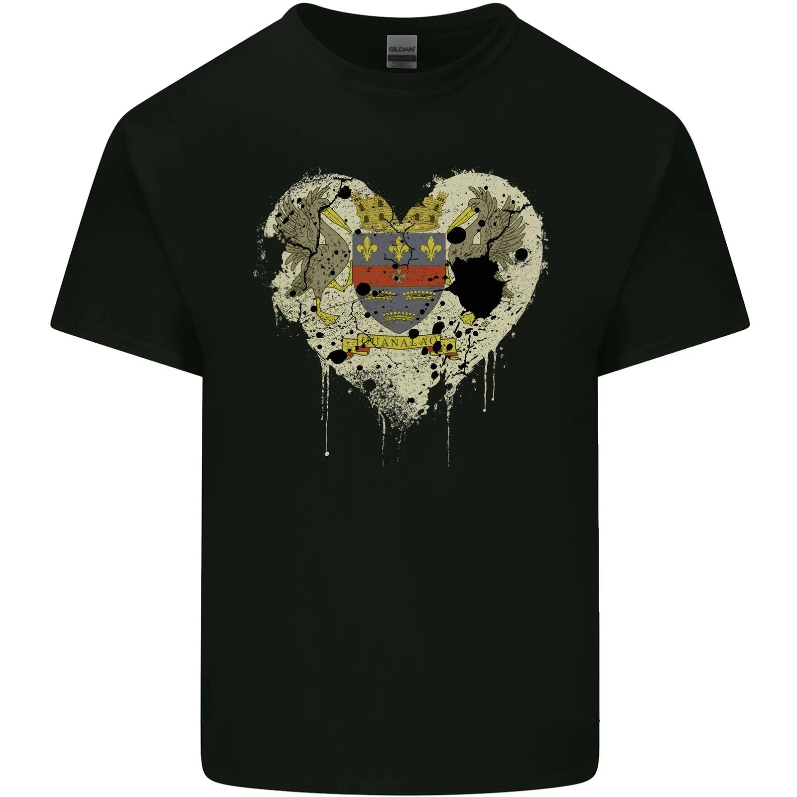 Love Flag Saint Barthelemy Football Kids T-Shirt Childrens M
