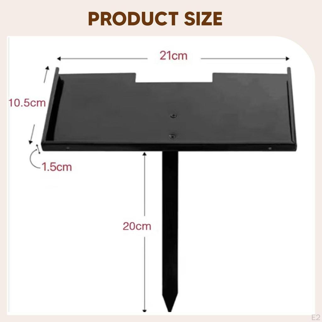 Grave Marker Stand Cemetery Plaque Holder Decoration Easy Installation To Use Heavy