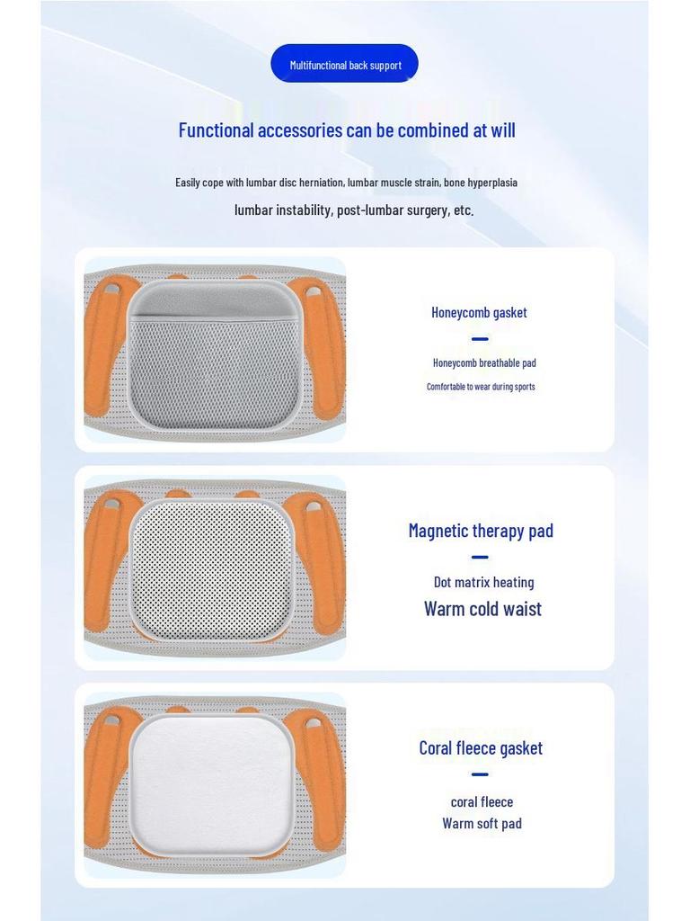Magnetic Therapy Steel Plate Lumbar Support Belt for Back Pain