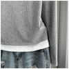 Look Due Pezzi da Donna Taglie Forti Maglietta a Maniche Lunghe - Stile Europeo Modellante, Perfetta per Primavera/Autunno