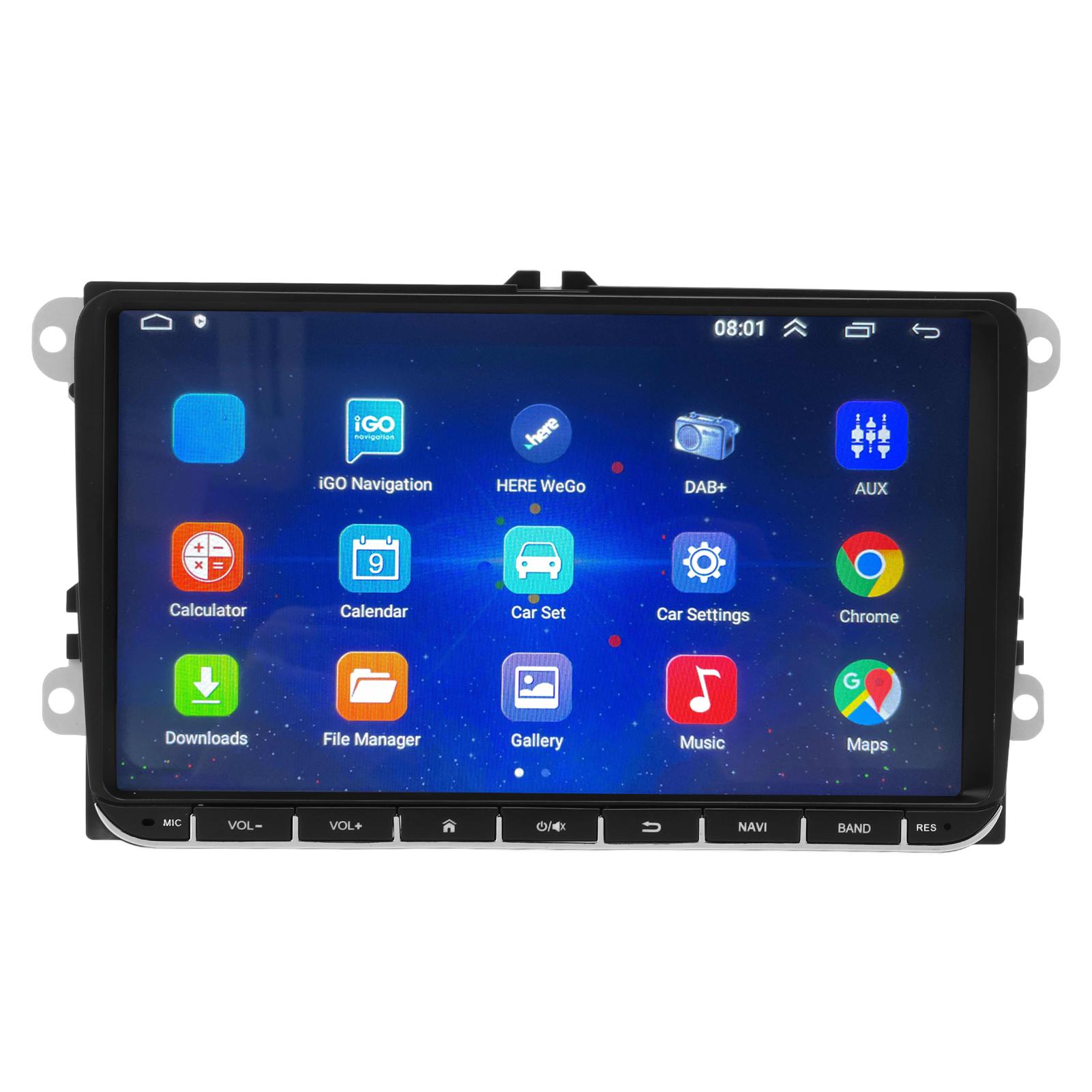 Photos - Car Stereo 9in Car Multimedia Video Player Quad Core 1GB+16GB for Android 10.1 Replacement for T5 Transporter 20102013 blue