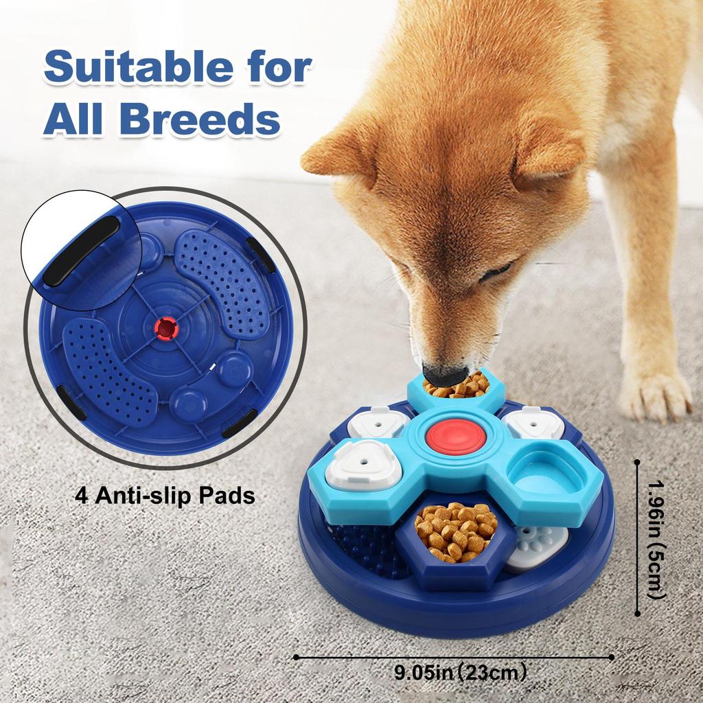 Cross-Border Three-Layer Slow Feeder Rotating Puzzle Bowl for Cats and Dogs