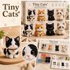 3D Beaded Animal Kit Tiny Cats DIY Craft Set Includes Four Cat Figures with Beads and Tools for Detailed Handmade Decoration