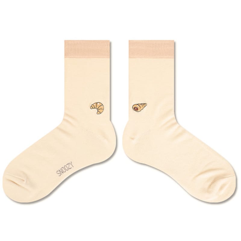 SNOOZY Embroidered Socks Gift Package 3 Sets T06
