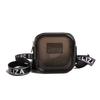 New PVC Messenger Bag Transparent Solid Color Crossbody Bag Waterproof Jelly Shoulder Bag Girls Lipstick Key Storage Bag
