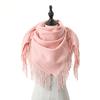 New Solid Color Wool Square Scarf Women's Imitation Cashmere Autumn and Winter Warm Scarf Cashmere Shawl