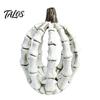 Decorative Pumpkin Skulls Halloween Skull Figurine, Realistic Resin Skeleton Statue Decorations, Spooky Gothic Home Accents Desktop Ornaments