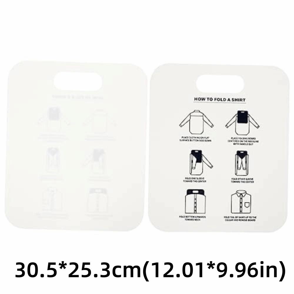 Wit Snelvouwbaar Kledingbord PP Karton Plastic T-shirt Vouwbord Duurzaam Ruimtebesparend Shirt Vouwbord Thuisgebruik