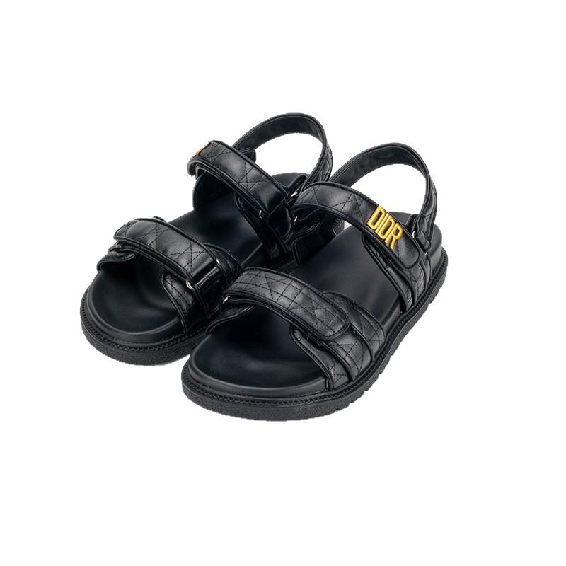 Punkt! Klassische Römersandalen mit runder Spitze, vielseitiger Klettverschlussplattform, modische Freizeitsneaker, Wort mit Sandalen