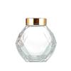 Hexagonal Glass Honey Jar: Sealed Caviar Portioning and Kitchen Storage Bottle