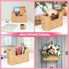 2X Handwoven Water Hyacinth Wall Magazine Holder - Hanging Organizer For Mail, Newspapers & Magazines, Boho Basket