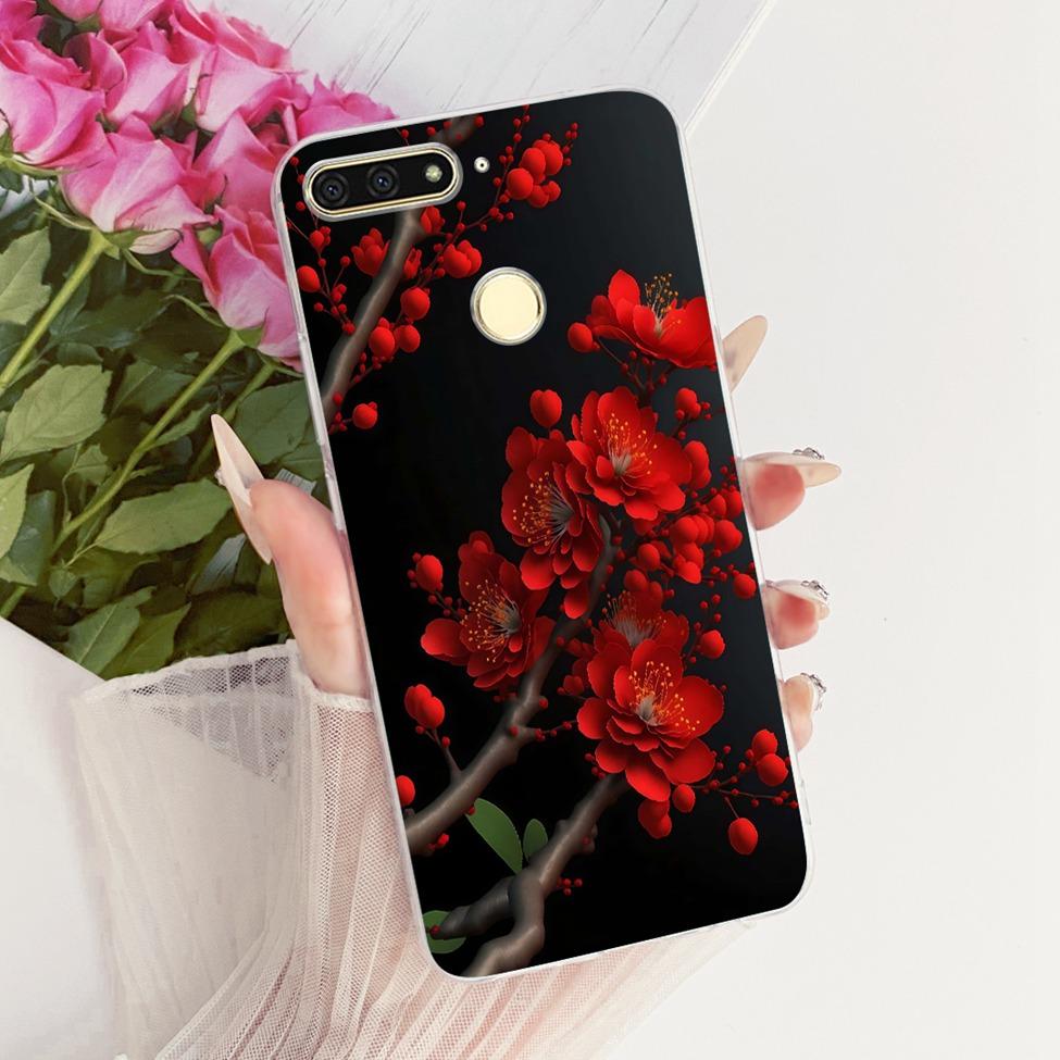 For Huawei Y6 Prime 2018 Case Transparent Cute Fashion Butterfly Funny Painted Casing For Huawei Y6Prime 2018 ATU-L31 ATU-L42