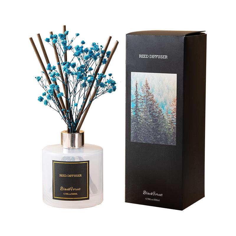 High-Grade 200ml Flameless Aroma Essential Oil Air Freshener - Long-Lasting Odor Removal Fragrance for Home & Bedroom