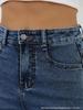 2025 European & American High-Waisted Straight Solid Color Women's Washed Jeans