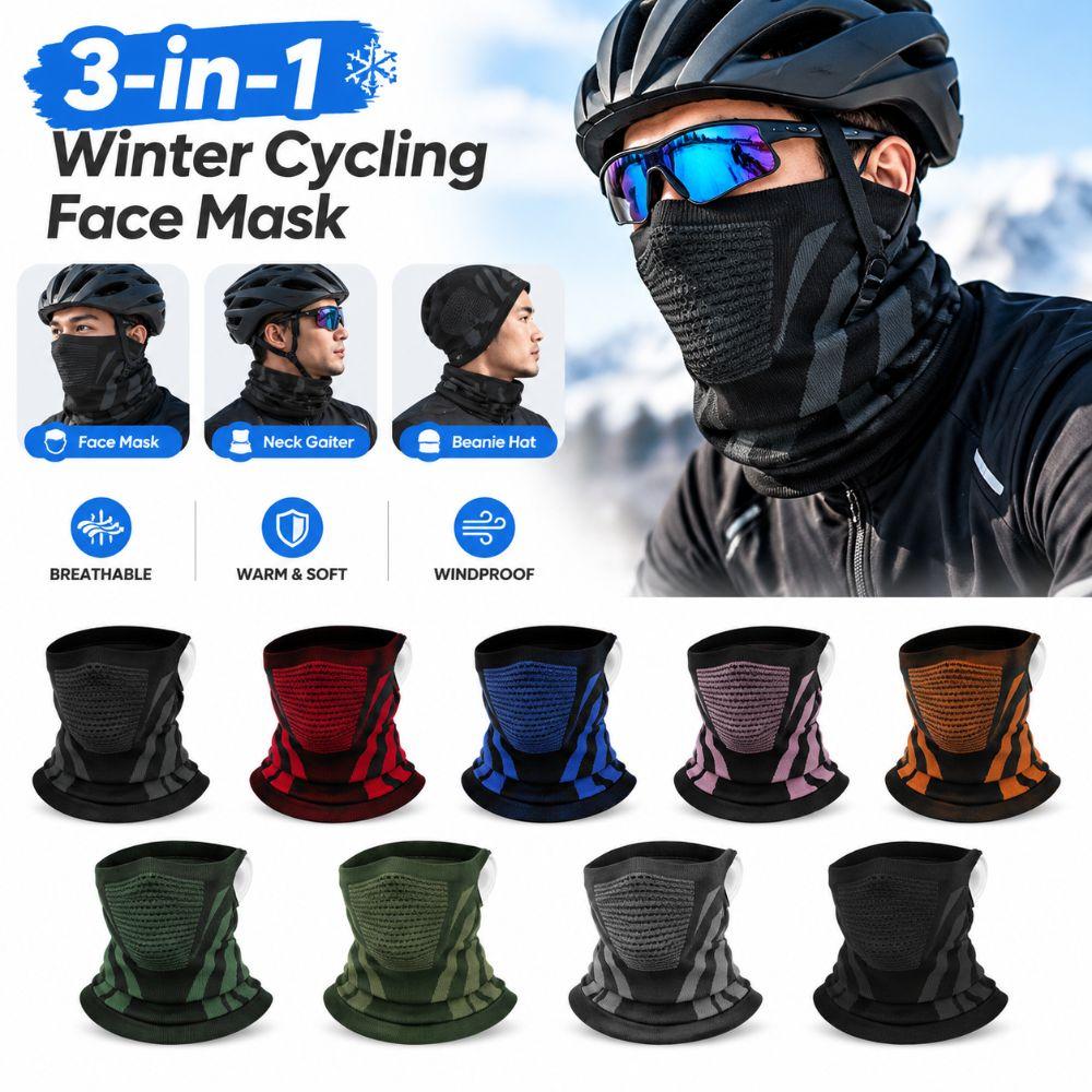 Ear Loop Winter Neck Warmer Windproof Thermal Neck Scarf New Seamless Balaclava  Cycling