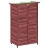 VidaXL Abri à outils de jardin moka 83x57x140 cm bois massif pin 172242
