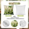 Watercolor Lily Of The Valley Pillow Covers, Butterfly & Bicycle Floral Decorative Throw Pillow Cases, Serene Cottage Home Decor