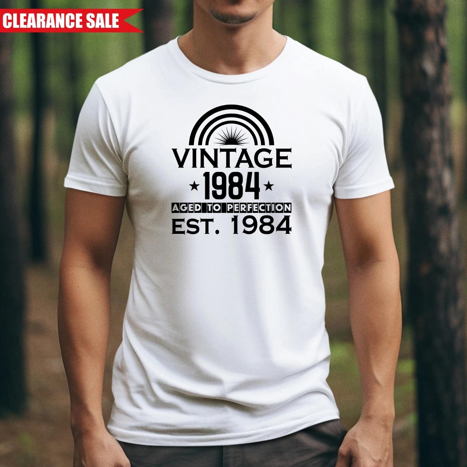 40th Birthday T Shirt Funny Vintage Since 1984 Mens Womens Present Gift Tee Top 3XL