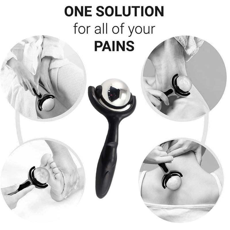 Massage Ball Roller - For Deep Tissue And Sore Muscle Relief Of Stiffness And Stress, Body, Neck, Back, Foot, Plantar Fasciitis