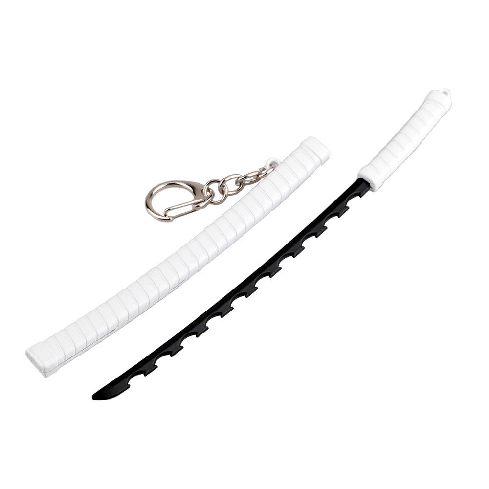Anime Sword Shape Keychain Cartoon Blade of Ghost Keyring Model Cosplay Jewelry Accessories