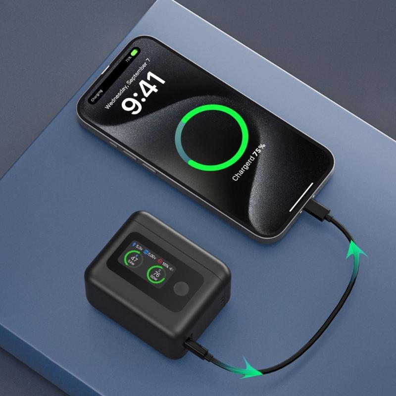 2 Slot Battery Fast Charging Dock For 360 X5 With LCD Screen Display And 27W Output Battery Charging Box