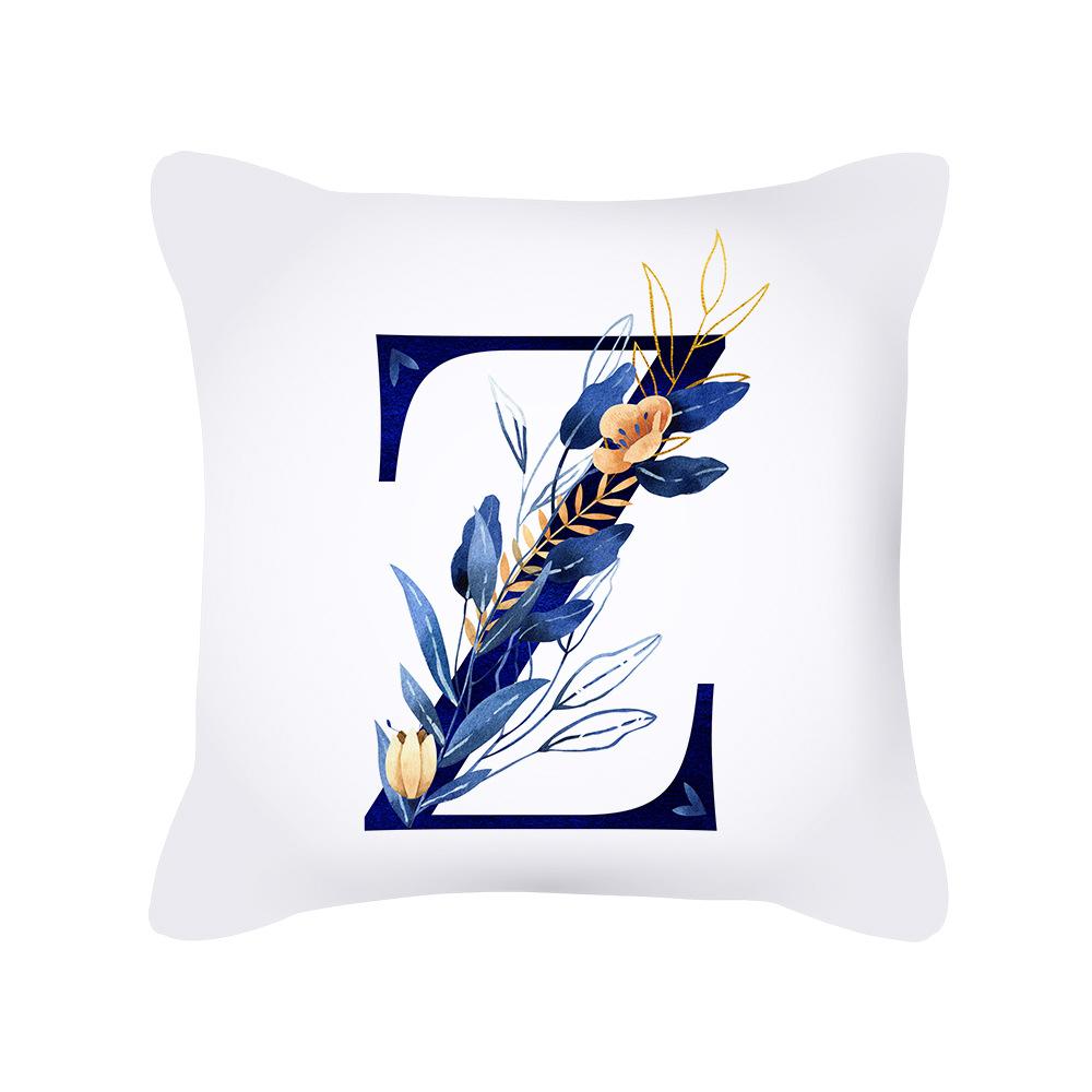 

Pillow New Short Plush Plant Letter Printed Pillow Sofa Cushion Office Cushion Pillow Cover 45 * 45cm