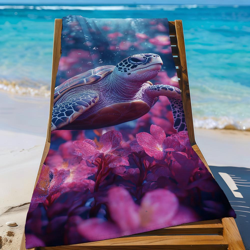 Sea Turtle Towel Soft Pool Gift For Travel Gym Shower Camping Quick Dry Sports Beach Towels