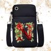 Creative 26 English floral letter printing trend messenger bag casual portable multi-function lightweight mobile phone bag