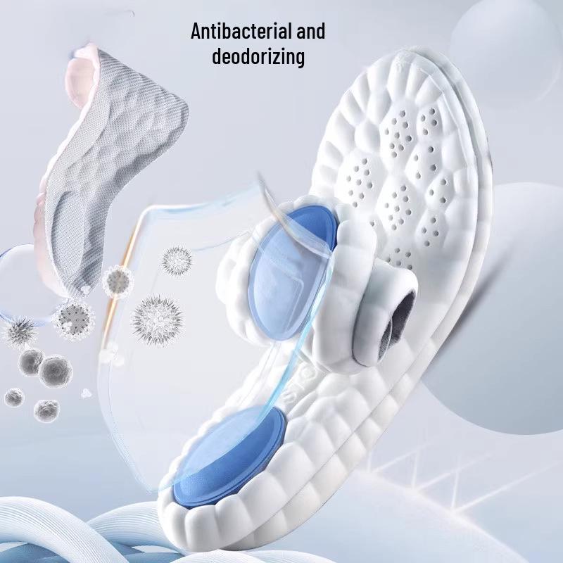 Men's Casual Soft Anti-Odor Shock-Absorbing Sports Insoles - Thick, Breathable & Anti-Pain