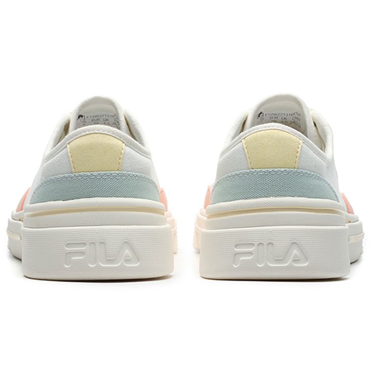 Fila Sandwich Trendy Low-Top Canvas Shoes Women Sneakers White Pink F12W221316FSP