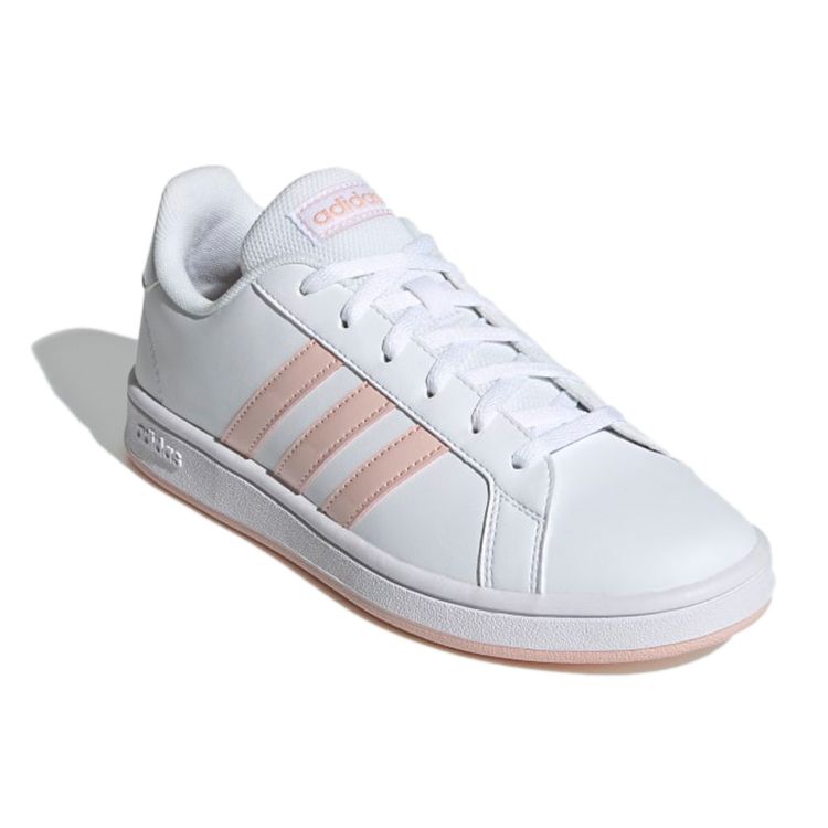 Adidas Grand Court Base White Vapour Pink Women Sneakers Cloud-White GV7163