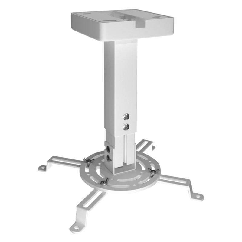 

Universal White Projectors Ceiling Mount With Adjustable Height 25 To 35cm 360Degree Rotations ±25°Tilt Up To 10kg Load 1