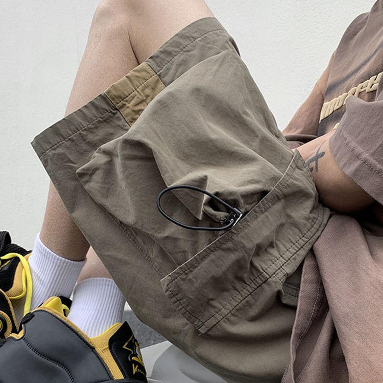 

Men s American Functional Workwear: Summer Casual and Sports Fashion Beach Shorts L чорний