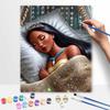 Disney Oil Painting Art Painting Set Princess Pocahontas Home Wall Decor Handmade GiftDiamond Jewels Sparkle Bedding