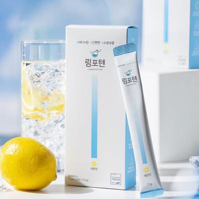 LINGPOTEN Osviežujúci instantný prášok Taurín, Glukóza, Vitamín C, Nízkokalorický Kórejský športový energetický nápoj 11g x 10ks