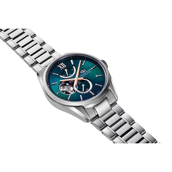 Orient Men's RK-BY0001A (M34 F7 Semi-Skeleton Men's Metal Band) Round Watch Multi-Hand Analog