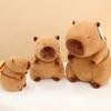 Ny hamburgerryggsekk kapibara capybara dukke plysjleke capybara dukke gave til jenter